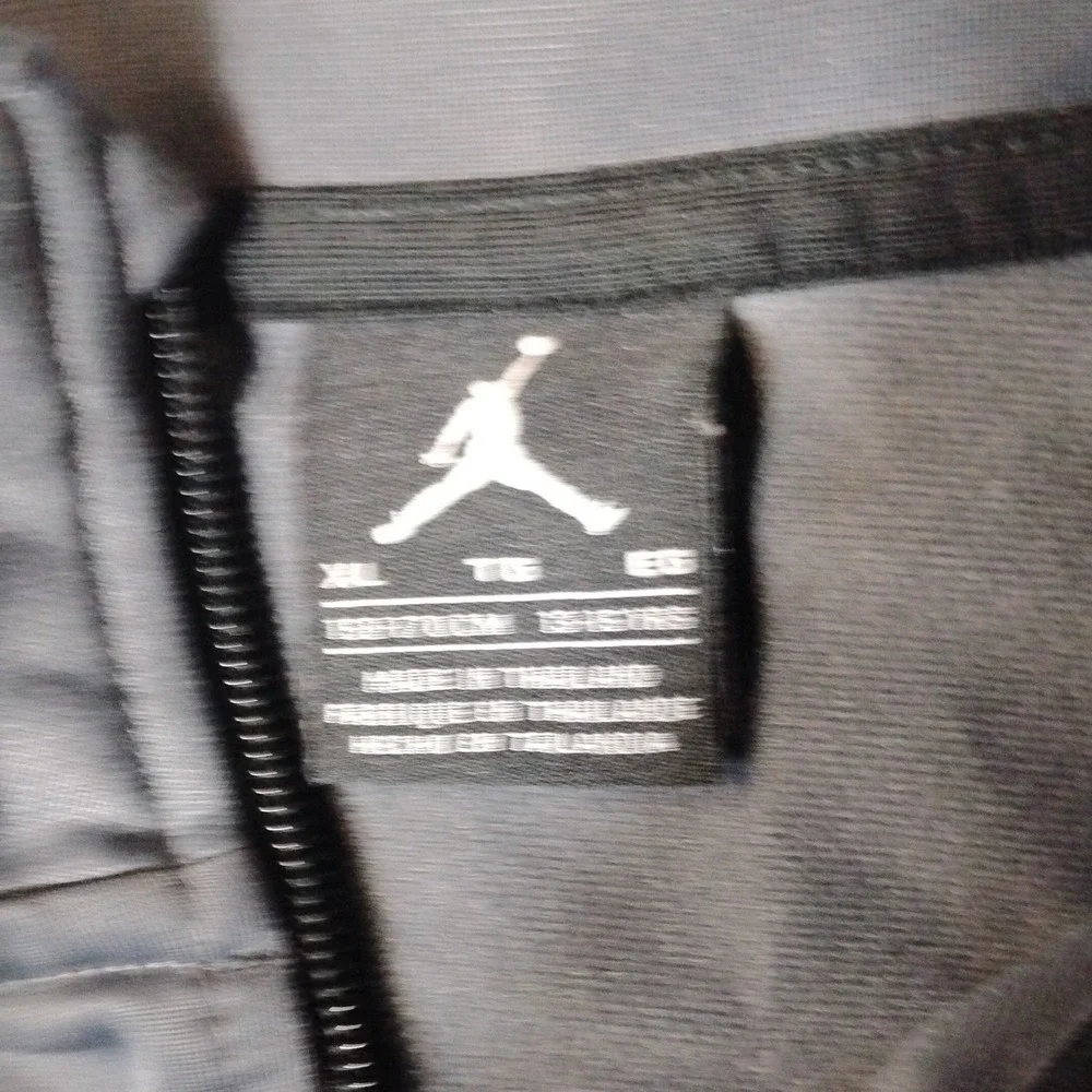 Jordan Track Jacket Zip Up Gray‎ Black Pink Logo Kids XL Youth Activewear